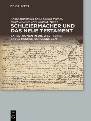 cover image of Schleiermacher und das Neue Testament
